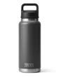 YETI Rambler 36 oz Bottle, Charcoal, Vacuum Insulated, Stainless Steel with Chug Cap
