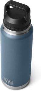 YETI Rambler 36 oz Bottle, Nordic Blue, Vacuum Insulated, Stainless Steel with Chug Cap