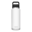 YETI Rambler 36 oz Bottle, White, Vacuum Insulated, Stainless Steel with Chug Cap