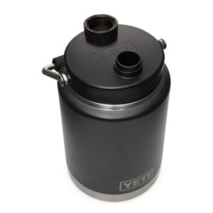 YETI Rambler Half Gallon Jug, Vacuum Insulated, Stainless Steel with MagCap, Black