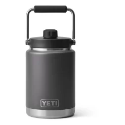 YETI Rambler Half Gallon Jug, Vacuum Insulated, Stainless Steel with MagCap, Charcoal