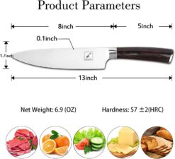 imarku Japanese Chef Knife - Pro Kitchen Knife 8 Inch