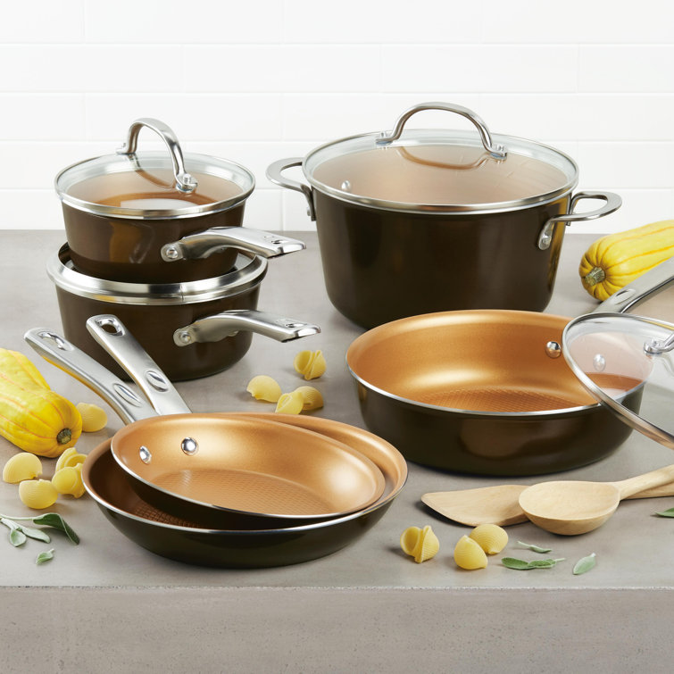 Ayesha Curry 12 Home Collection Porcelain Enamel Nonstick Covered