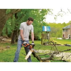 BLACK+DECKER LCS1020 20V MAX 10in. Cordless Battery Powered Chainsaw Kit with (1) 2Ah Battery & Charger