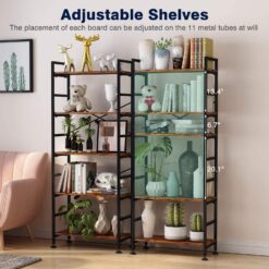 CosyStar 5-Tier Adjustable Tall Bookcase