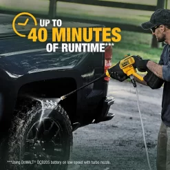 DEWALT DCPW550B 20V MAX 550 PSI 1.0 GPM Cold Water Cordless Electric Power Cleaner with 4 Nozzles (Tool Only)