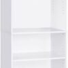 FURINNO JAYA Simply Home 5-Shelf Bookcase, 5-Tier, White 3
