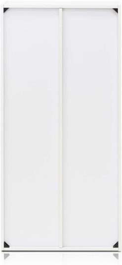 Furinno Luder Bookcase, Book Storage , 7-Cube, White