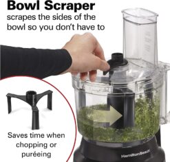Hamilton Beach Food Processor & Vegetable Chopper Stainless Steel