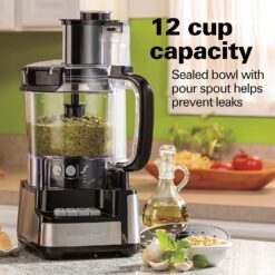 Hamilton Beach Stack & Snap Food Processor, Black (70725A)