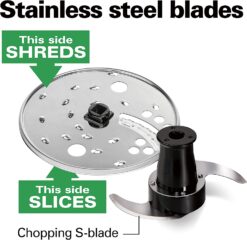 Hamilton Beach Stack & Snap Food Processor, Black (70725A)