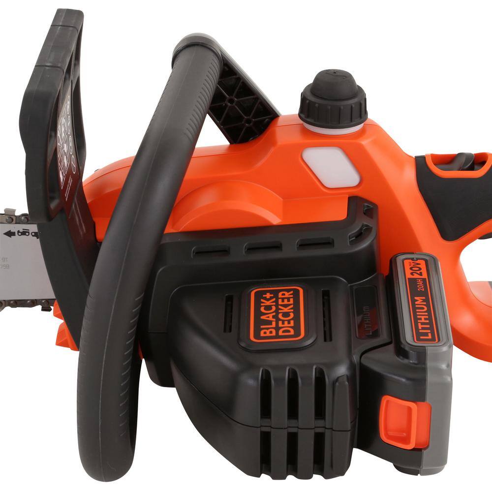 BLACK+DECKER LCS1020 20V MAX 10in. Cordless Battery Powered Chainsaw Kit  with (1) 2Ah Battery & Charger