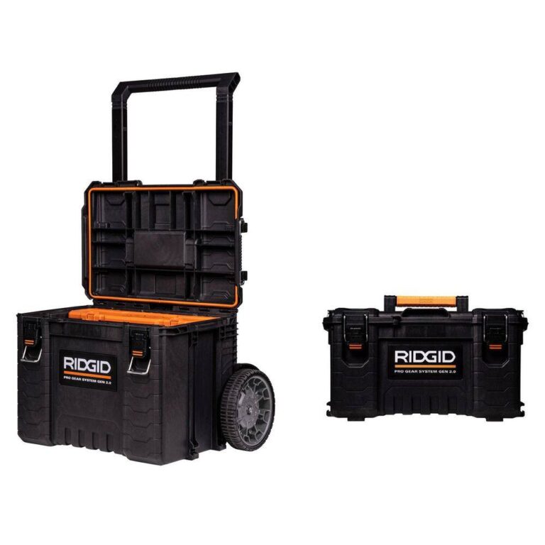 RIDGID 254065254067 2.0 Pro 22 in. Gear System Rolling Tool Box and
