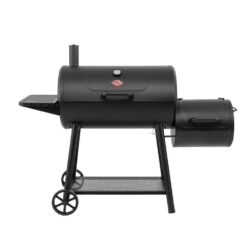 Char-Griller 1733 Smokin' Champ Charcoal Grill Offset Smoker in Black