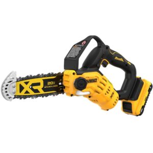 DEWALT DCCS623L1 8 in. 20-Volt Lithium-Ion Pruning Electric Cordless Chainsaw Kit with 3Ah Battery and Charger