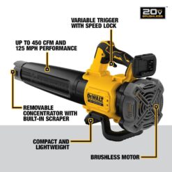 DEWALT DCST922P1 20V MAX Brushless Cordless Battery Powered String Trimmer Kit with (1) 5Ah Battery & Charger
