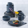 Gibson Elite Zuma Stoneware Dinnerware - Set of 16