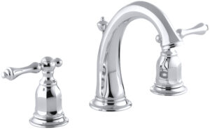 Kohler 13491-4-CP Kelston Widespread Bathroom Faucet with Drain Assembly