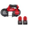 Milwaukee 2529-20-48-11-2411 M12 FUEL 12V Lithium-Ion Cordless Compact Band Saw With 1.5 Ah Battery Pack (2-Pack)