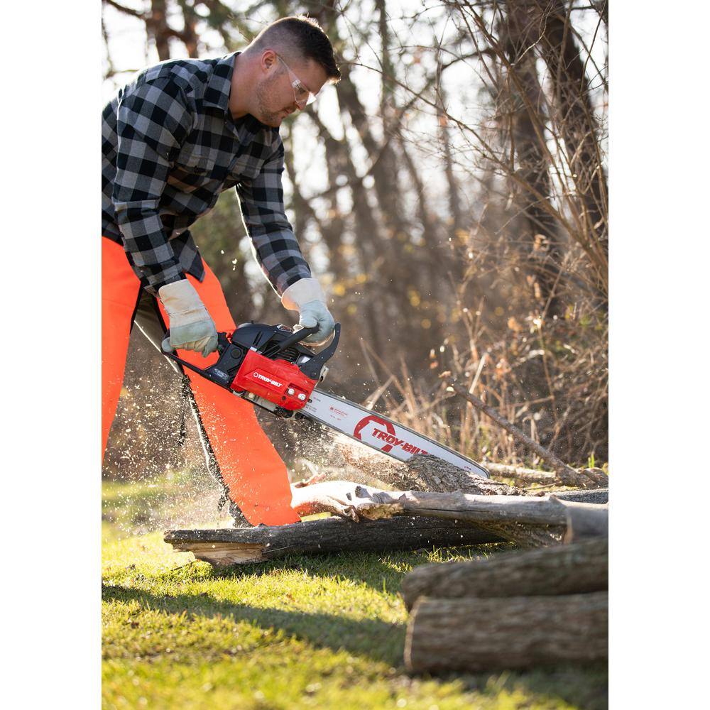 Troy-Bilt TB4218 18 in. 42 cc 2-Cycle Lightweight Gas Chainsaw with ...