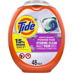 Tide Hygienic Clean Power Pods Spring Meadow, 48 Ct Laundry Detergent Pacs