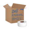 Scott Essential 100% Recycled Fiber JRT Bathroom Tissue for Business, Septic Safe, 2-Ply, White, 1000 ft, 12 Rolls/Carton