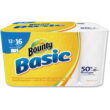 Bounty Basic Paper Towels, Select-A-Size, 12 Big Rolls