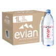 evian Natural Spring Water 33.8 Fl Oz (Pack of 12) Mini-Bottles, Naturally Filtered Spring Water Small Water Bottles