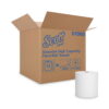 Scott Essential High Capacity Hard Roll Towel, 1.5" Core 8 x 1000 ft, White,12 Rolls/CT -KCC01000