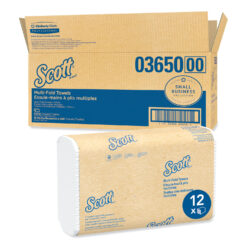 Scott Multi-Fold Towels, Absorbency Pockets, 9.4 x 9.2, White, 250 Sheets/Pack, 12 Packs/Carton -KCC03650