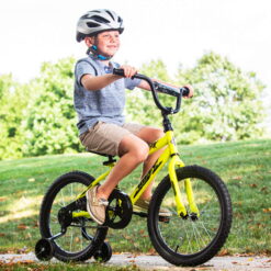 Huffy 18 in. Rock It Boy Kids Bike, Neon Powder Yellow