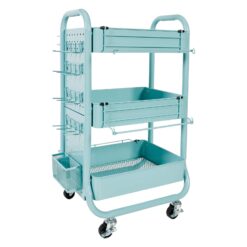 Simply Tidy Gramercy Rolling Cart, Teal