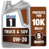 Mobil 1 Truck & SUV Full Synthetic Motor Oil 0W-20, 5 qt