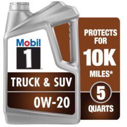 Mobil 1 Truck & SUV Full Synthetic Motor Oil 0W-20, 5 qt