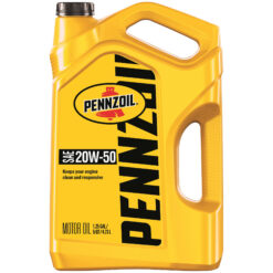 Pennzoil Conventional 20W-50 Motor Oil, 5-Quart