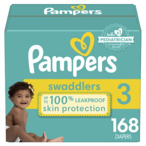 Pampers Swaddlers Active Baby Diaper Size 3 168 Count