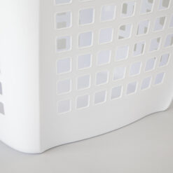 Sterilite Ultra™ Easy Carry Plastic Laundry Hamper, White, Set of 4