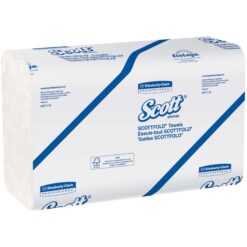 Scott Pro Scottfold Towels, 7.8 x 12.4, White, 175 Towels/Pack, 25 Packs/Carton