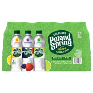 Poland Spring Sparkling Water Variety Pack, 16.9 Fl Oz, Pack of 24
