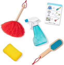 Melissa & Doug Deluxe Sparkle & Shine Cleaning Play Set (11 Pieces) - FSC-Certified Materials