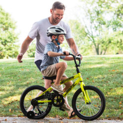 Huffy 18 in. Rock It Boy Kids Bike, Neon Powder Yellow