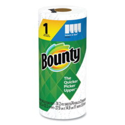 Bounty Kitchen Roll Paper Towels, 2-Ply, White, 5.9 X 11, 74 Sheets/roll | Bundle of 5 Rolls