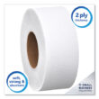 Scott Essential Jrt Jumbo Roll Bathroom Tissue, Septic Safe, 2-Ply, White, 1000 Ft, 4 Rolls/carton | Bundle of 2 Cartons