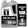 Mobil 1 Advanced Full Synthetic Motor Oil 5W-30, 5 qt