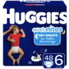 Huggies Overnites Nighttime Diapers, 48 Ct, Size 6 (35+ lbs.), Giga Jr Pack