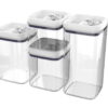 Better Homes & Gardens Canister Pack of 4, Flip-Tite Square Food Storage Set
