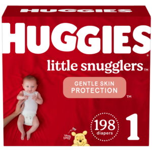 Huggies Little Snugglers, 198 Count, Size 1 (12-18 lb)