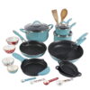 The Pioneer Woman Frontier Speckle 24-Piece Cookware Combo Set, Turquoise
