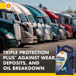 Shell Rotella T6 Full Synthetic 15W-40 Diesel Engine Oil, 1 Gallon