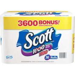 Scott Bath Tissue, 36 Bonus, 1 Pack, 100 Sheets Per Roll